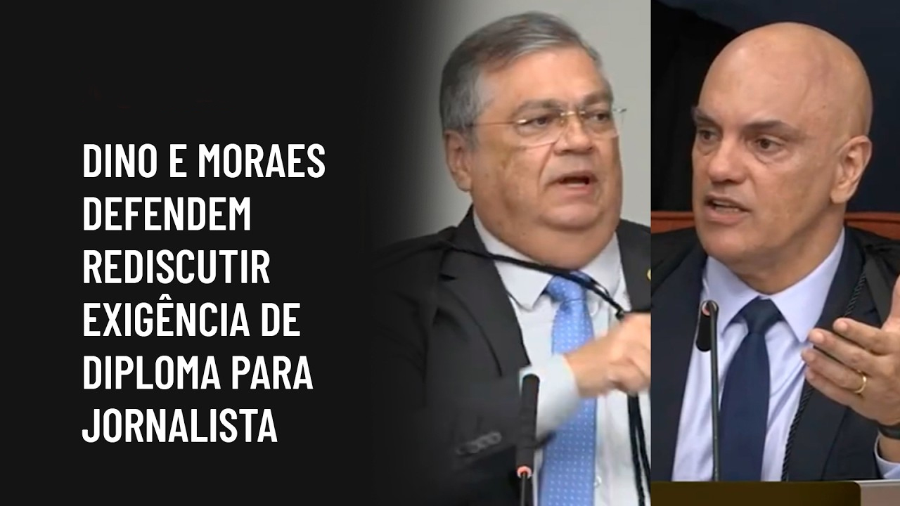 Moraes e Flávio Dino defendem diploma obrigatório para jornalistas