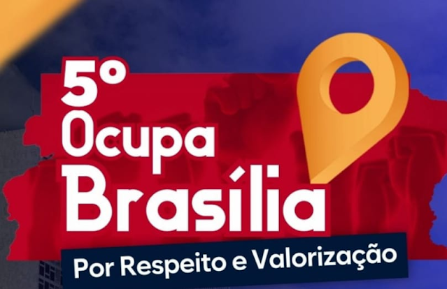Jornalistas e dirigentes da classe em Brasília na defesa da comunicação